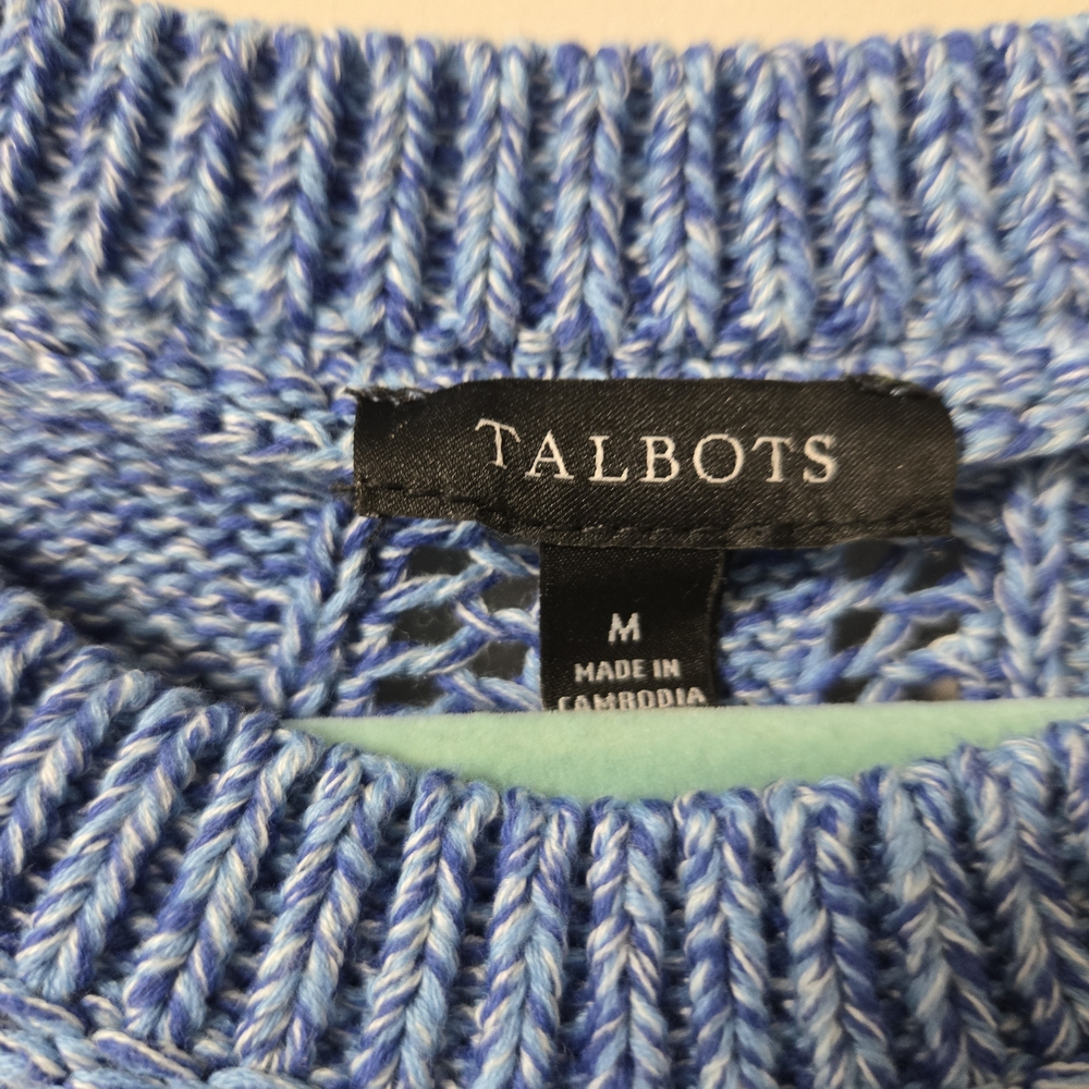 Talbots Light Blue Textured Sweater - Picture 5 of 5